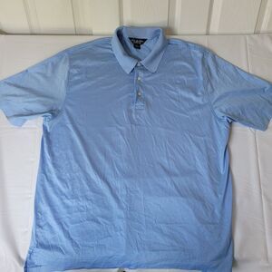 Brooks Brothers Country Club XL Performance Polo Shirt 100% Cotton Blue